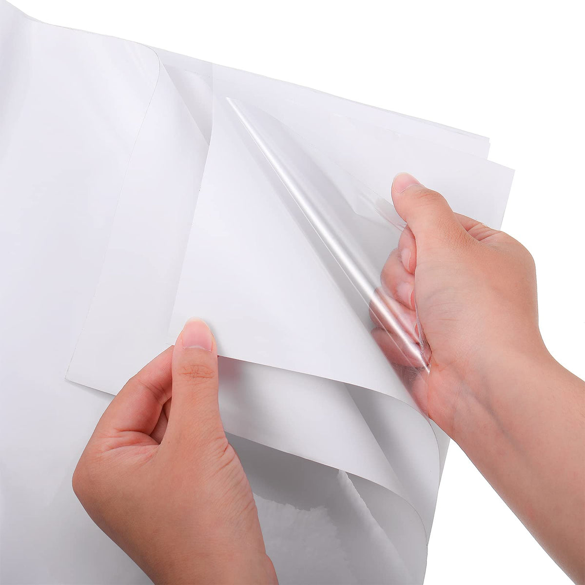Syhood patch trimmed to fit a rectangular shape on an inflatable surface.