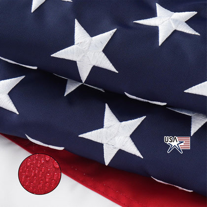 SYII American Flag 4x6 outdoor tough spun for long-lasting outdoor displays.