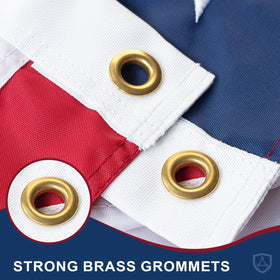 SYII flag sewn stripes detail ensures long-lasting color and structure.