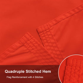 SYII double-stitching flag reinforced seams for reliable outdoor visibility