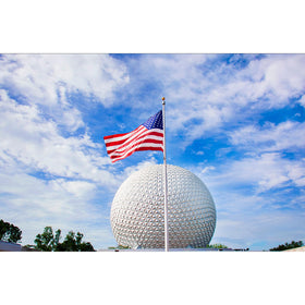 SYII flag close-up shows embroidered stars for a premium look.