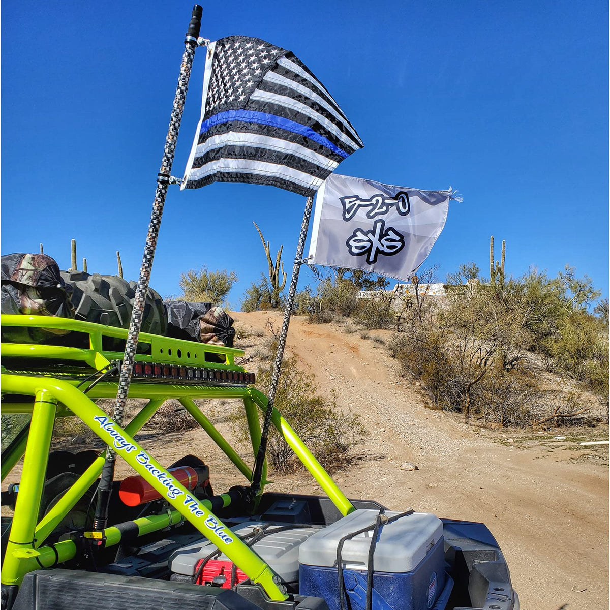 SYII flag displayed on a yacht for a bold pride statement.