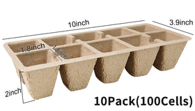SYITCUN biodegradable pulp pots 1.8-inch ready for transplanting