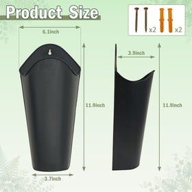 SYITCUN black metal hanging buckets showcased as sturdy outdoor wall decor