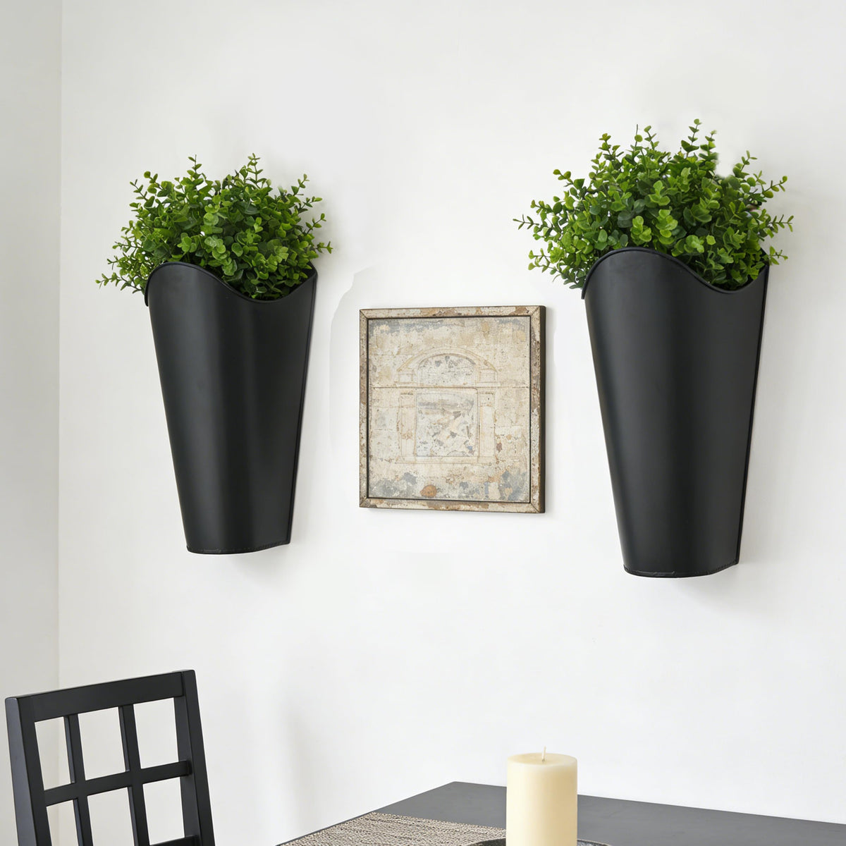SYITCUN dining room wall decor with planters adding warmth