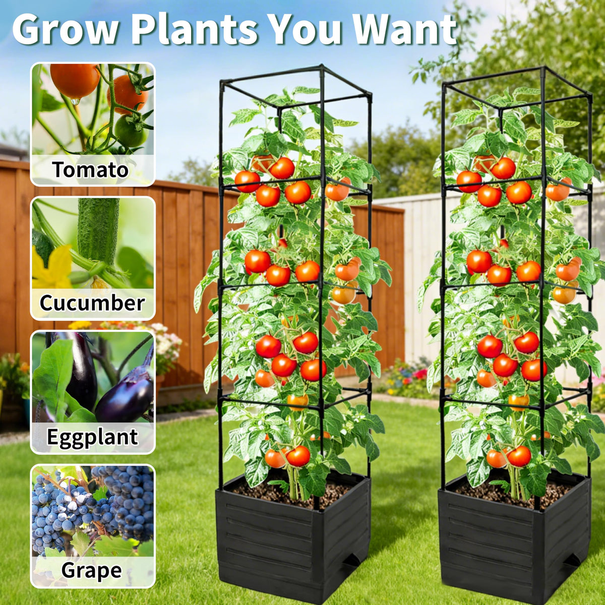 SYITCUN easy-assembly two-pack for quick starting a container garden.