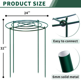 SYITCUN heavy-duty metal plant support guards against bending in wind