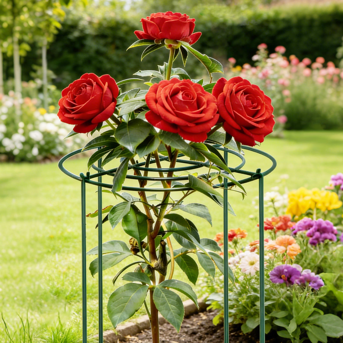 SYITCUN peony cage stored flat to save garden space