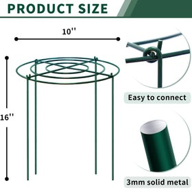SYITCUN four-legs peony cage ensures stable in-soil placement for heavy blooms.