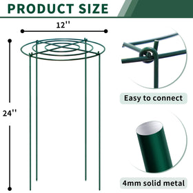 SYITCUN heavy-duty metal peony cages with anti-rust coating safeguard garden structures season after season.