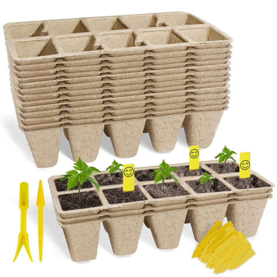 SYITCUN seed starter tray with 100 cells supports gentle root growth