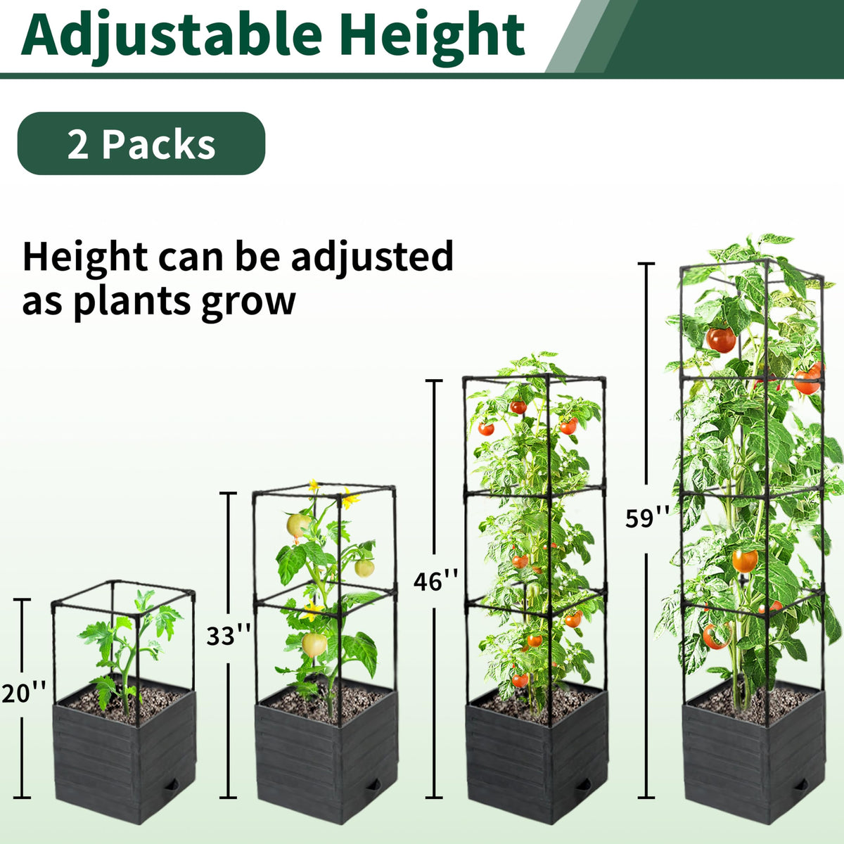 SYITCUN self-watering planter box keeps soil evenly moist.
