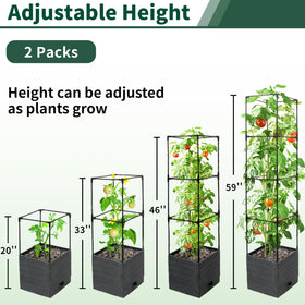 SYITCUN self-watering planter box keeps soil evenly moist.