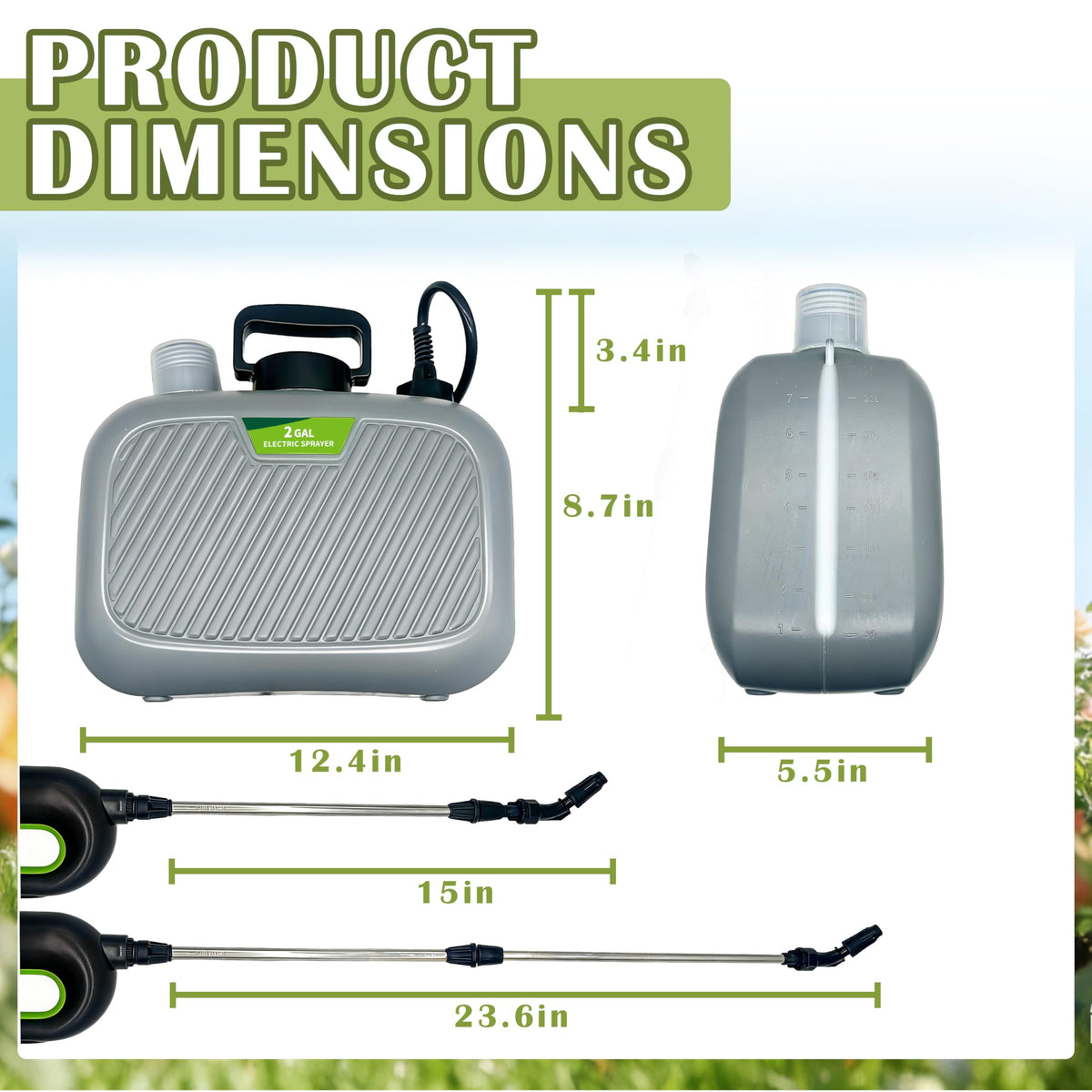 SYITCUN sprayer with adjustable shoulder strap reduces fatigue during long sessions.