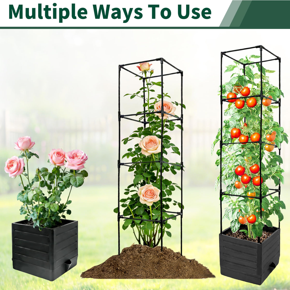 SYITCUN weather-resistant planter set ready for sun and rain.
