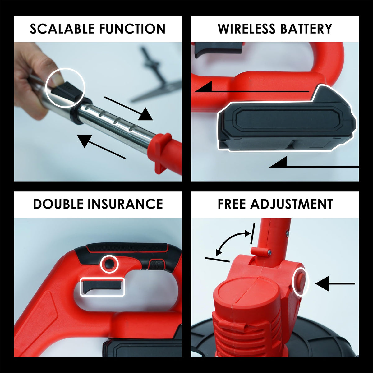 Syluris extendable pole helps trim without bending or strain.
