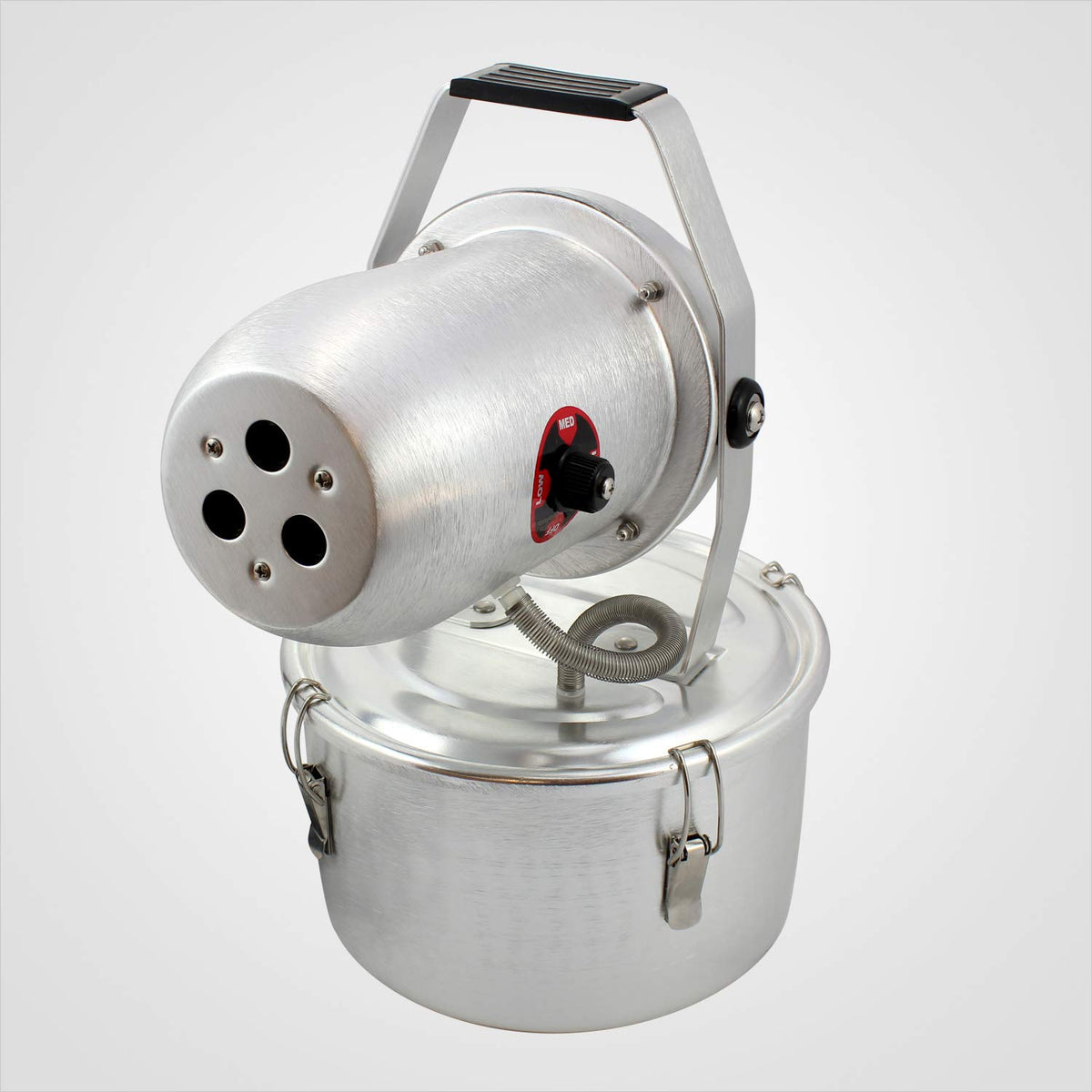 Misting action from the Sylvan Silver Bullet Pro demonstrates long-range spray up to 40 feet.