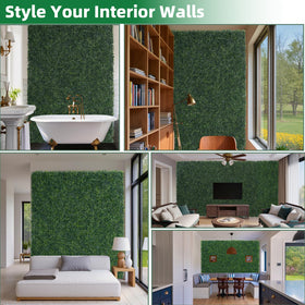 Patio privacy with SylvanVerse green ivy roll on balcony railing