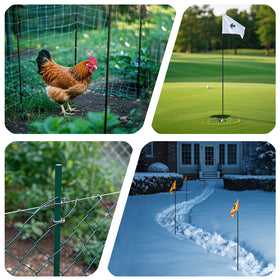 SnyGardn cut-to-size stake offers flexible installation for various garden layouts.