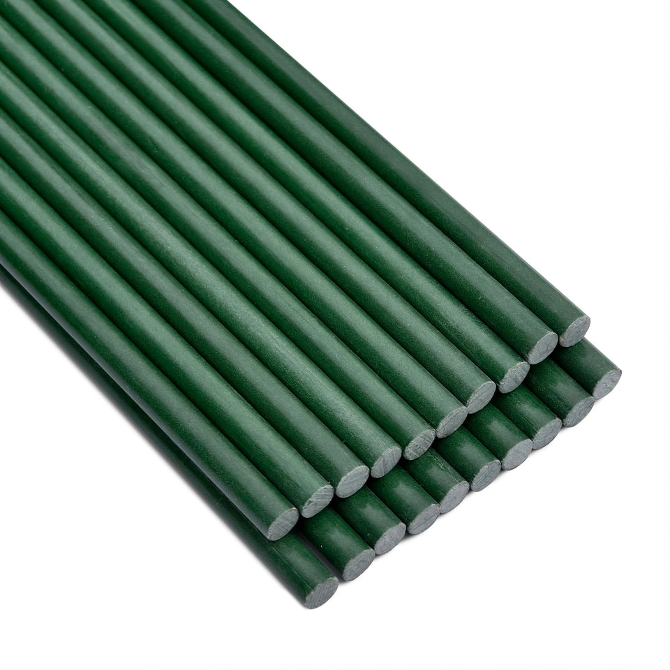 SnyGardn garden stakes 48-inch pack in green for versatile garden support.