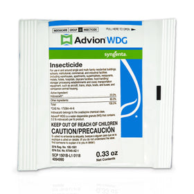 Syngenta Advion WDG packets ready-to-use for quick perimeter pest control.