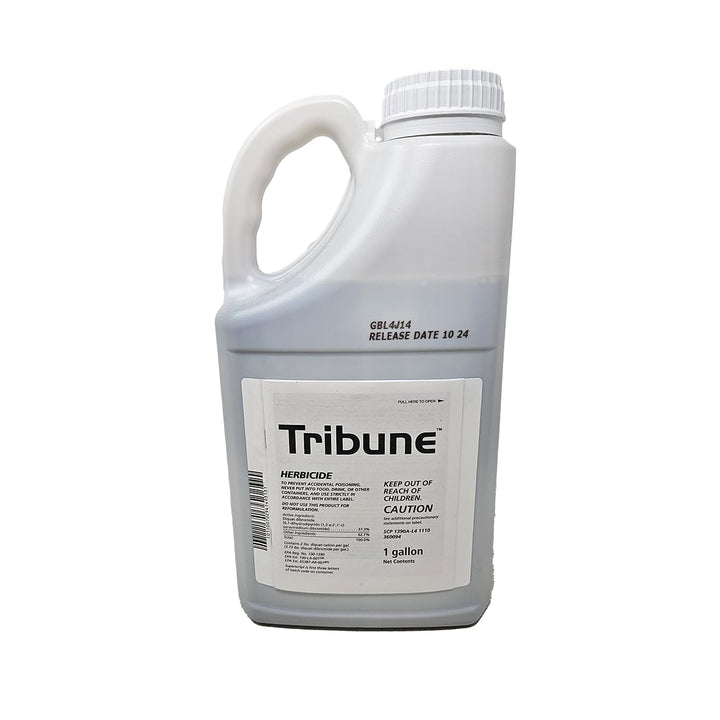 Syngenta Tribune fast-acting aquatic herbicide bottle for rapid weed control around ponds