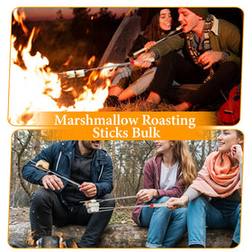 SynHHergyx long, easy-to-clean roasting sticks for camping.