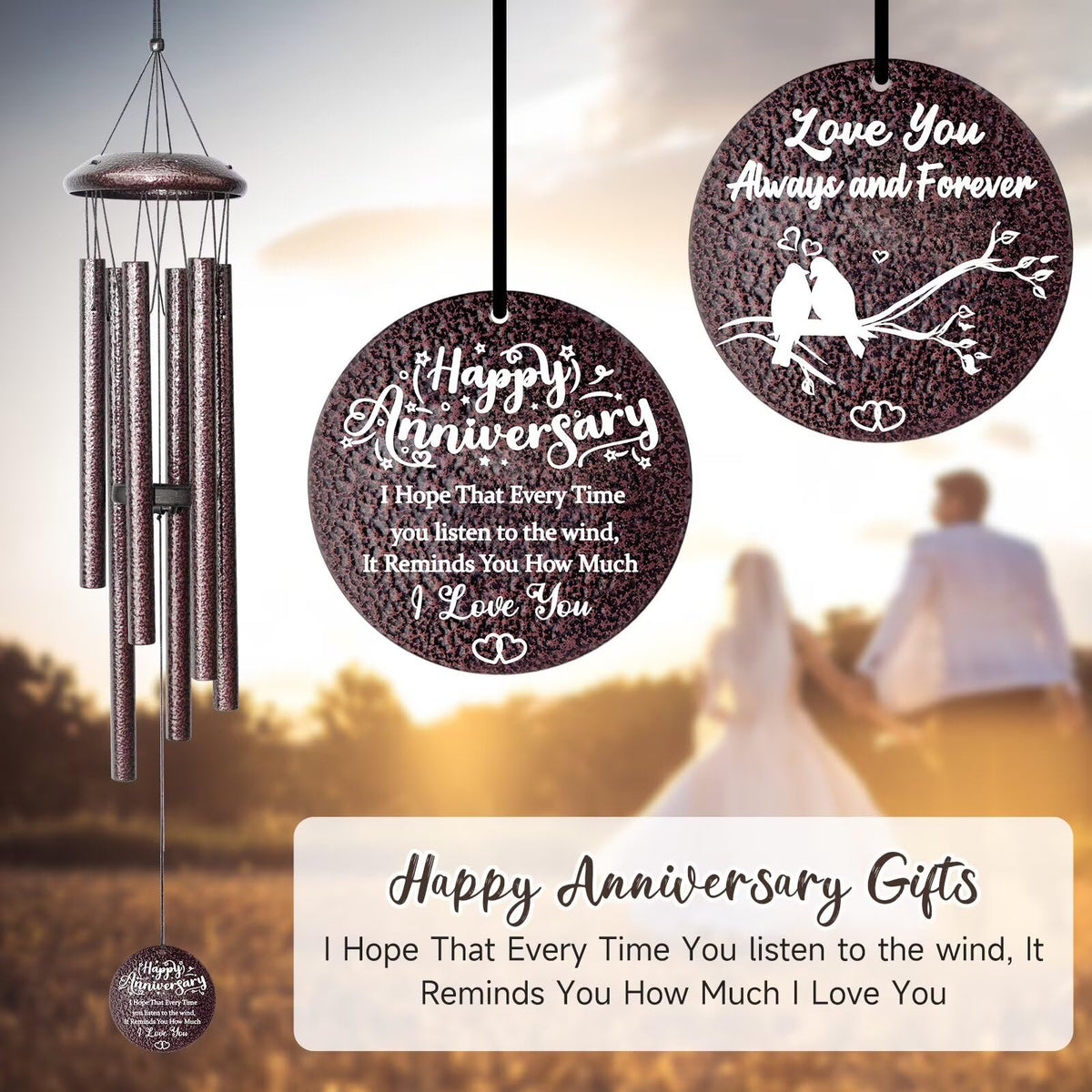 Synhonty 25-inch wind chimes suitable for outdoor and indoor use