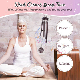 Synhonty adjustable striker wind chime creates varied, relaxing melodies.