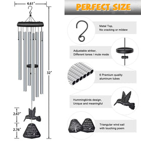 Synhonty bronze top wind chime with weather resistant nylon rope