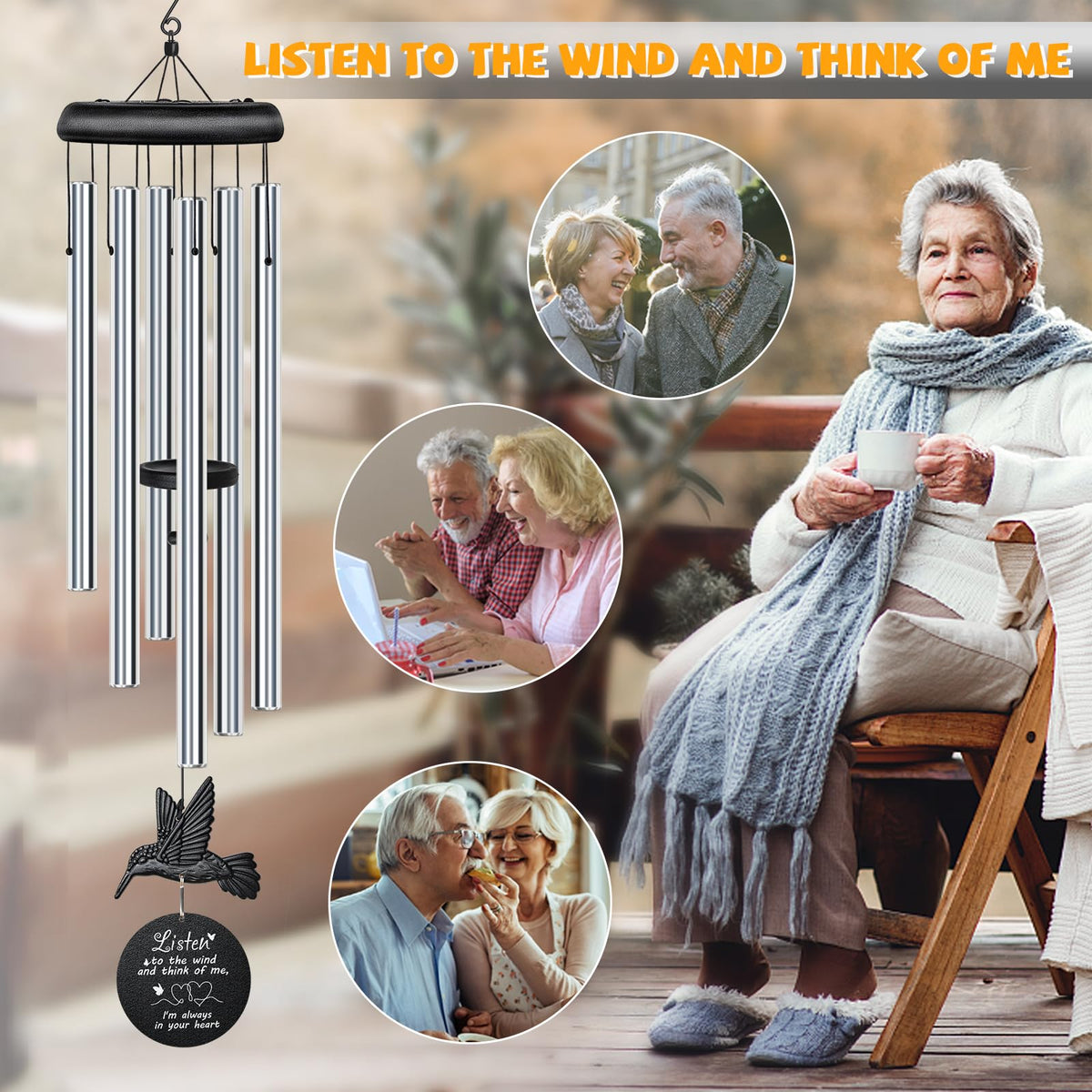 Synhonty six-tube chime spans 8.5 to 12.4 inches of tone
