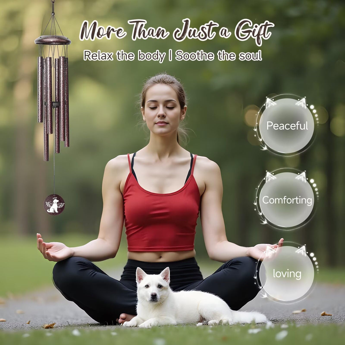 Synhonty wind chime produces a calming, gentle melody in the breeze