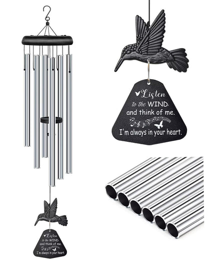 Synhonty Sympathy Wind Chimes outdoor deep-tone chime set for memorial garden