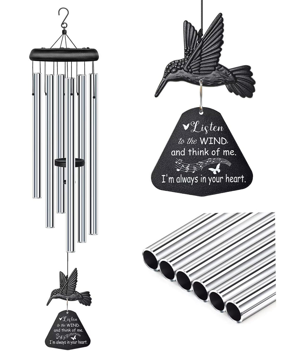 Synhonty Sympathy Wind Chimes outdoor deep-tone chime set for memorial garden