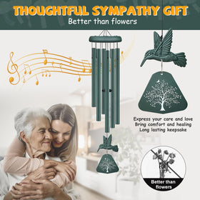 Synhonty sympathy wind chimes tubes closeup reveals rich resonance for quiet reflection