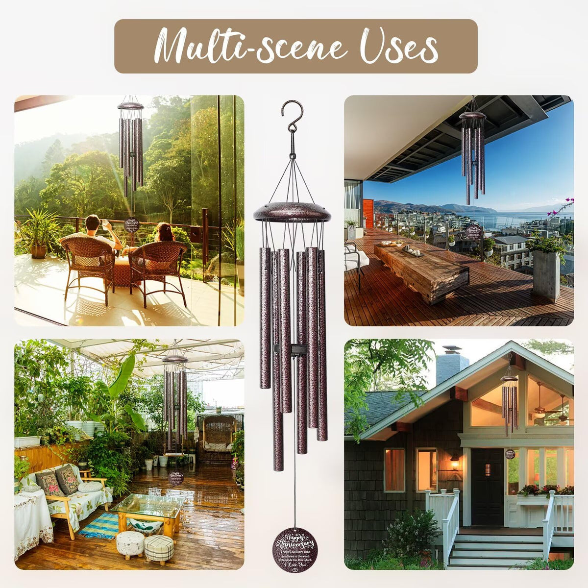 Synhonty timeless keepsake wind chimes celebrating love
