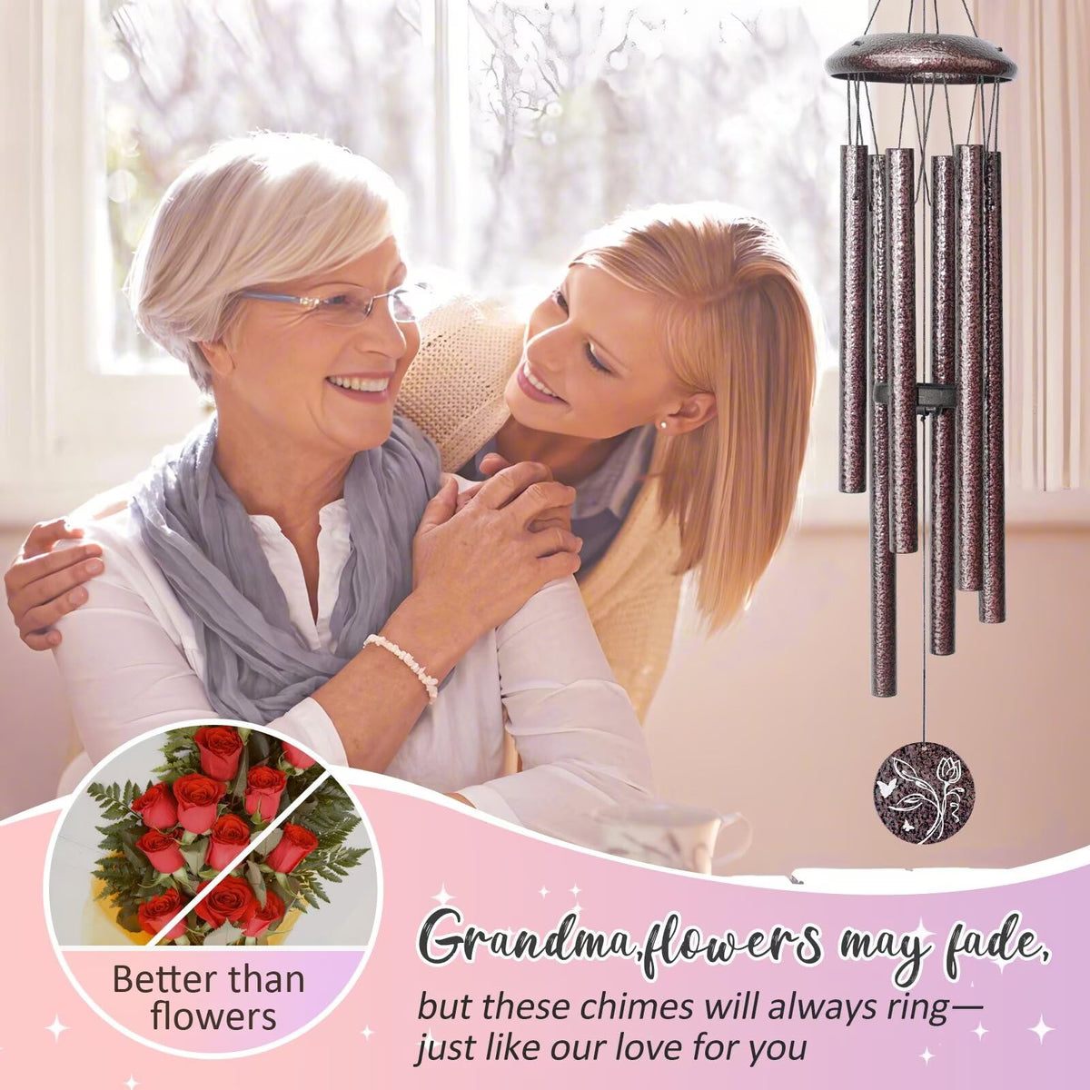 Synhonty bronze finish wind chimes suit outdoor porches with calming breeze sounds.