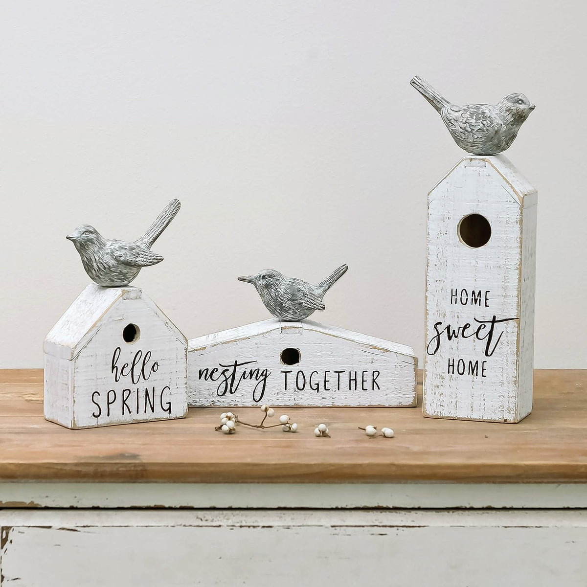 Synovana birdhouse hummingbird detail adds whimsy and nature-inspired appeal.