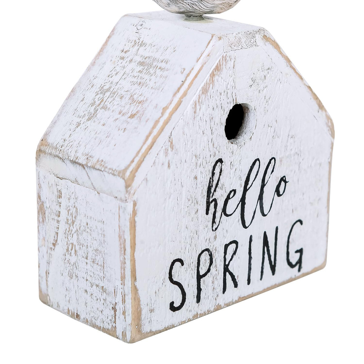 Synovana birdhouse varied sizes on display offer versatile shelf styling.