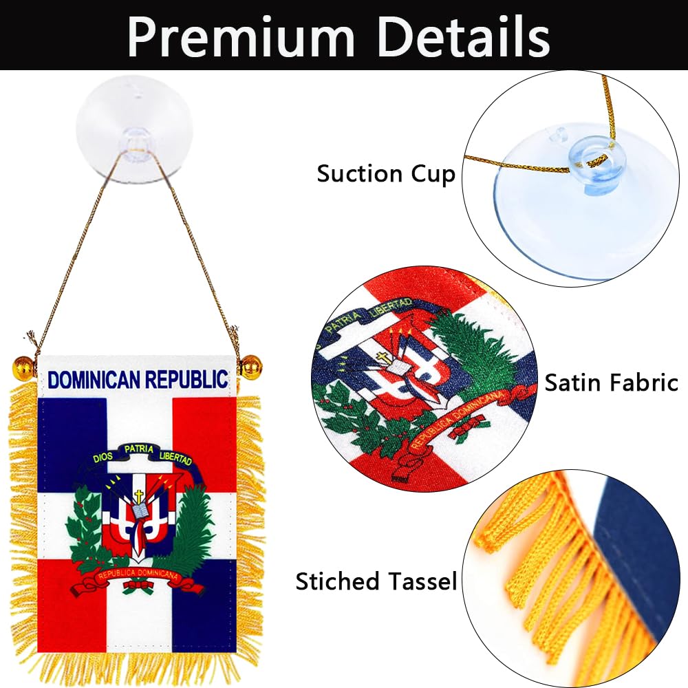 SYOTLYA flag with suction hanger, suitable for rearview mirrors and windows.