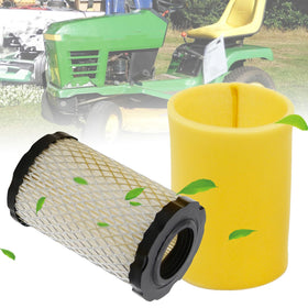 SYOWADA air filter mounted on a lawn mower with clear airflow.