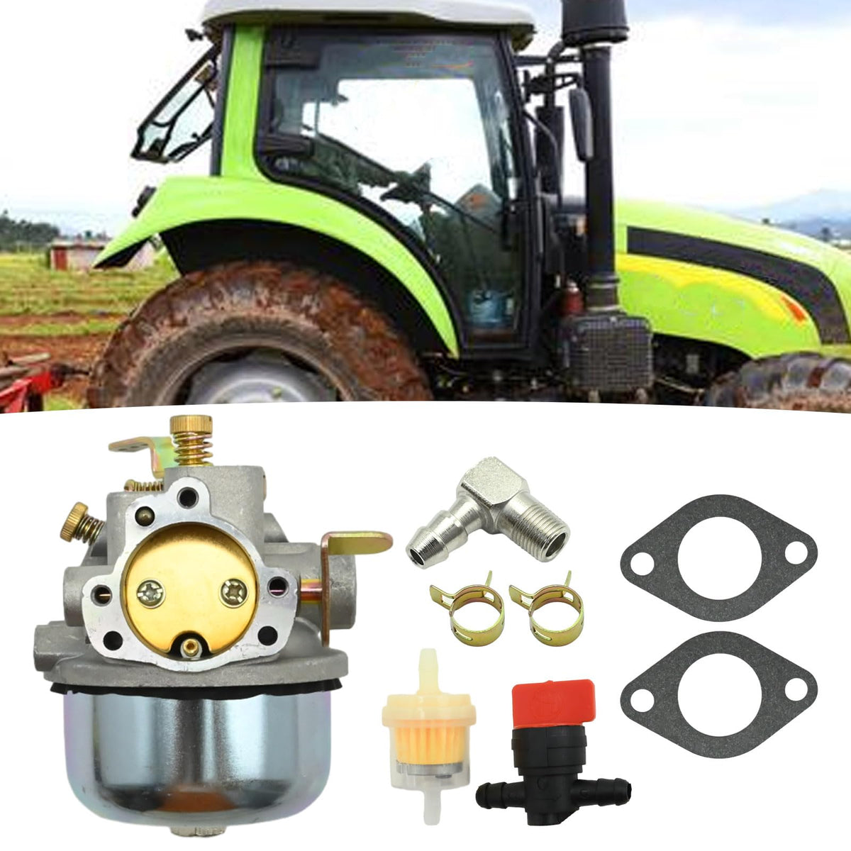 SYOWADA complete kit includes carburetor, fuel filter, shut-off valve, gaskets