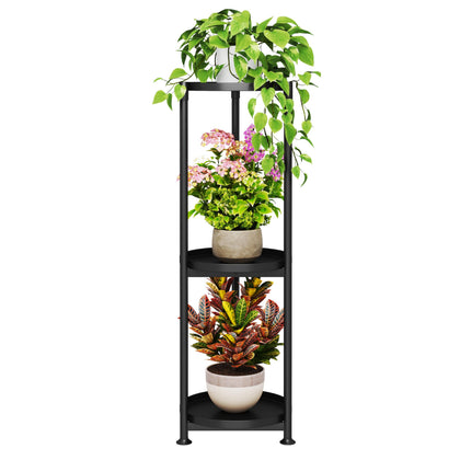 SYQ 3-tier plant stand corner setup with sturdy rack for indoor or outdoor use.