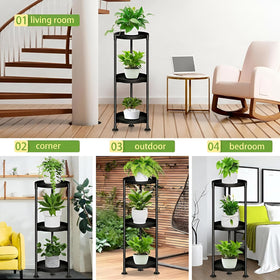 SYQ 3-tier stand demonstrates heavy-pot capacity in a stable frame.