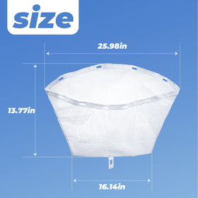 SyunsXoon 6570-398 debris bag front mesh detail shows filtration clarity