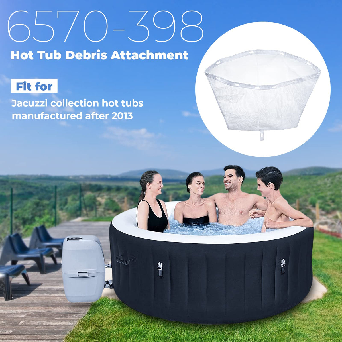 SyunsXoon reusable debris bag supports long-term spa maintenance