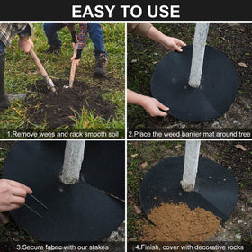 SYWHXY driveways and artificial lawns stay protected with weed barriers.