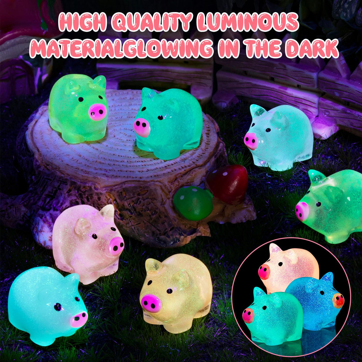SYWHXY resin piglets with smooth finish suitable for repeated crafting
