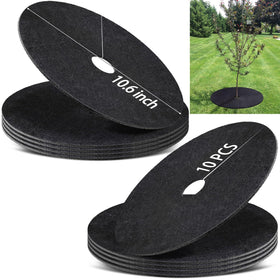 SYWHXY tree mulch ring around a sapling providing weed barrier and root protection.
