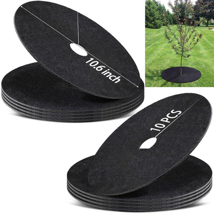 SYWHXY tree mulch ring around a sapling providing weed barrier and root protection.